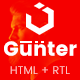 Gunter - Digital Agency Landing Page UIkit Template + RTL Supported - ThemeForest Item for Sale