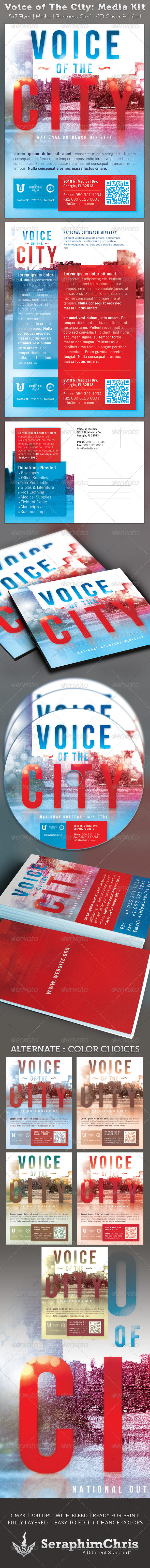 Voice of The City Church Charity Media Kit - Church Flyers