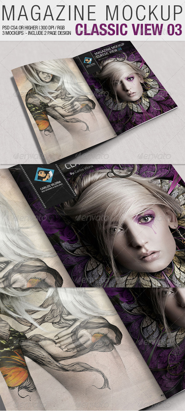 Magazine Mockup Classic View 03 - Magazines Print