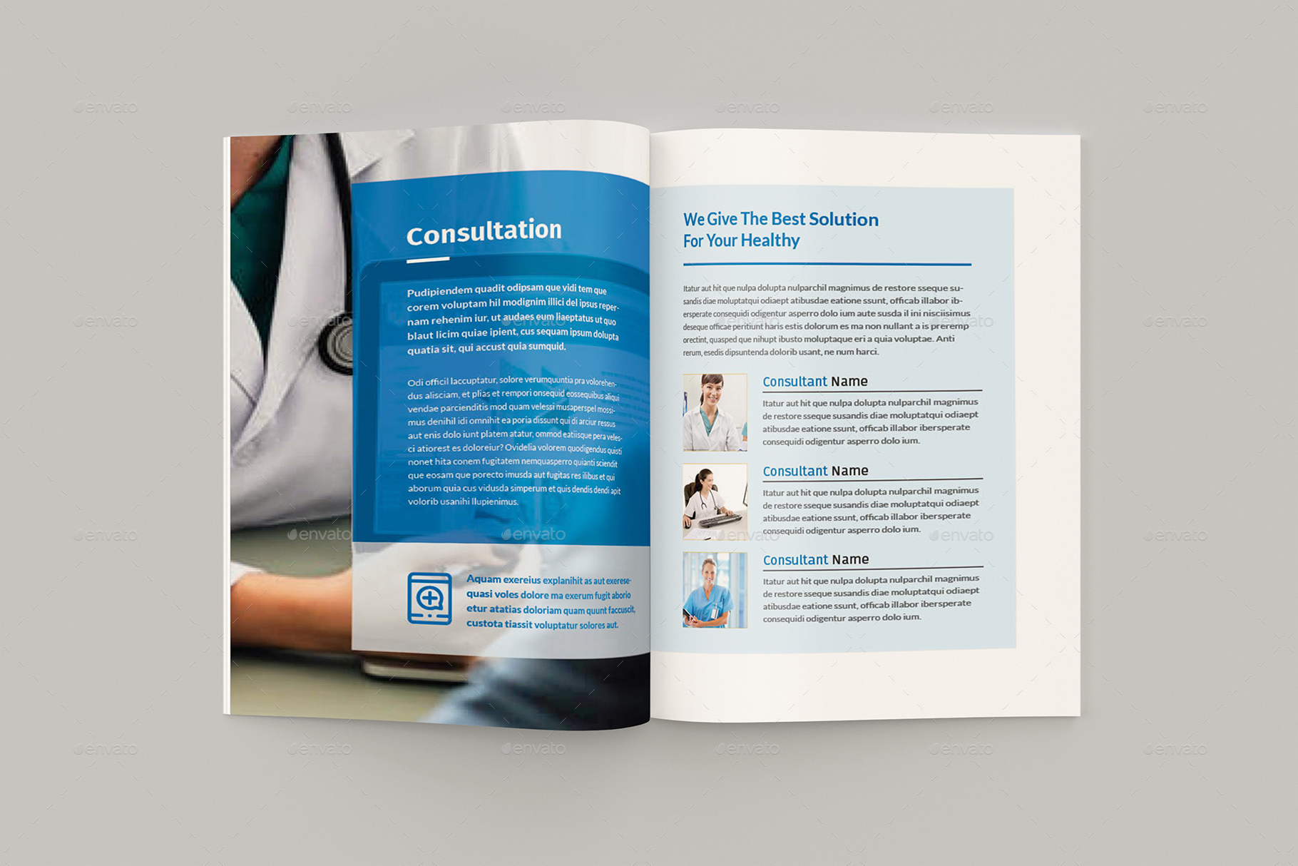 Medicore - A4 Medical Brochure Template, Print Templates | GraphicRiver