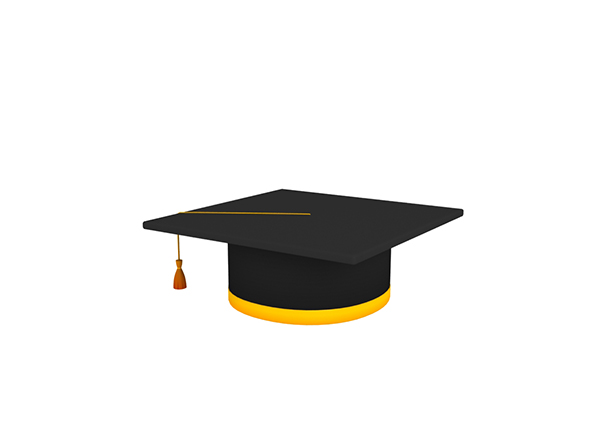 Graduation Cap - 3Docean 23706749