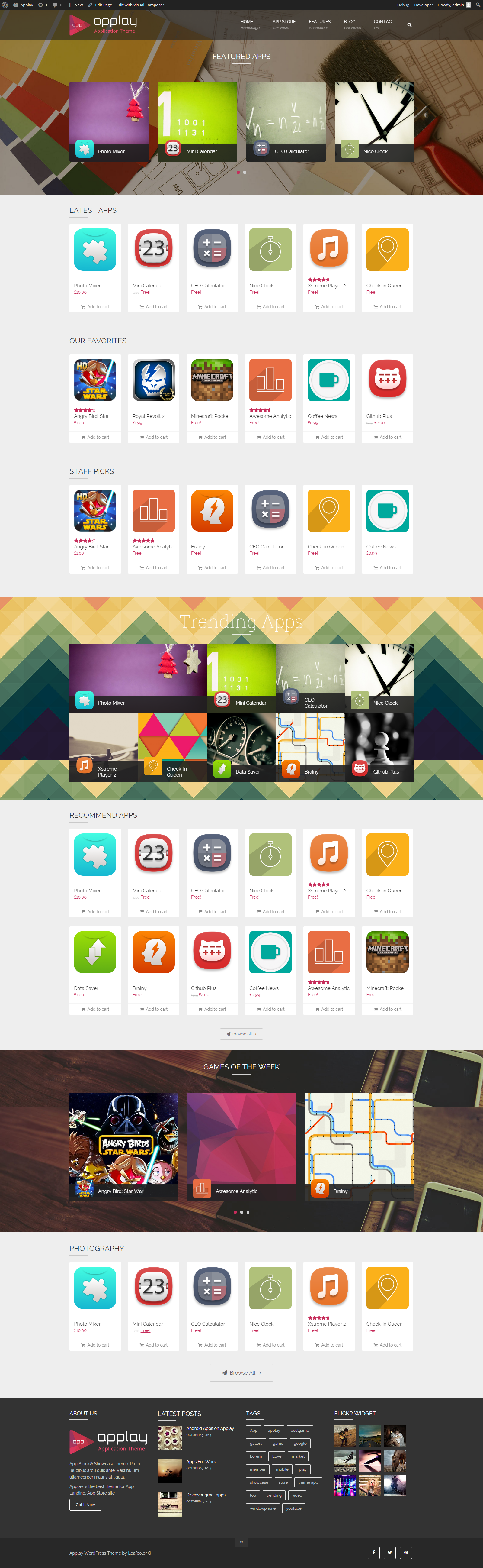Applay Wordpress App Showcase App Store Theme