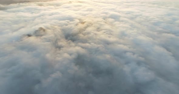 Sideways Over Clouds of Fog
