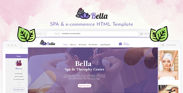Wondrous Bella - Spa & E-commerce HTML Template