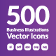 500 Business Illustrations Vector Icons