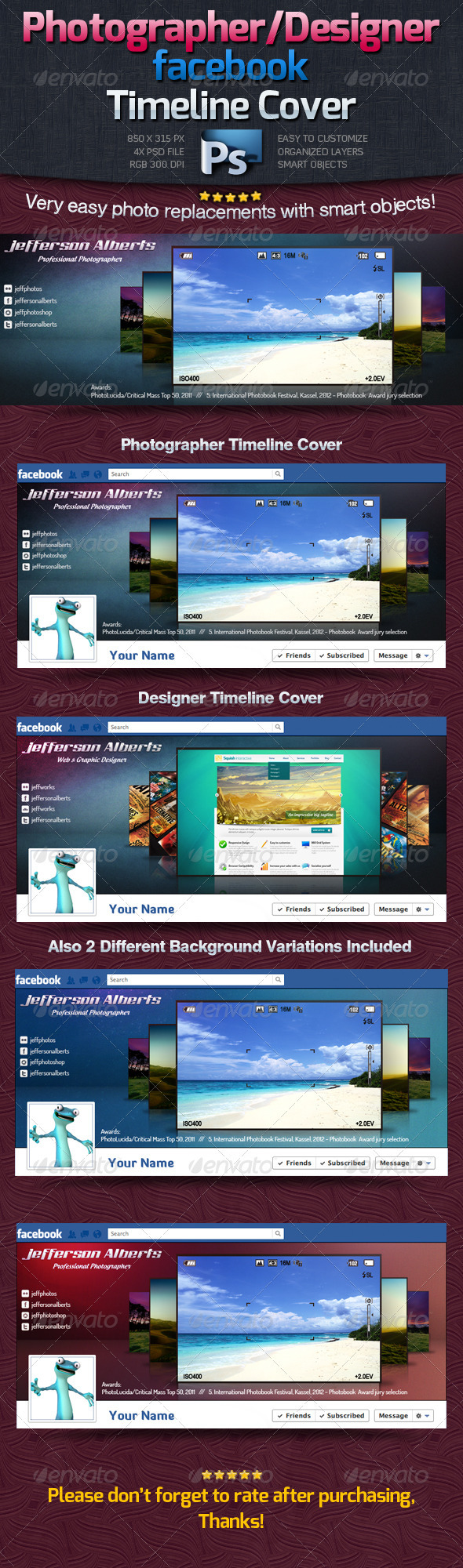 Photographer / Designer Facebook Timeline Cover