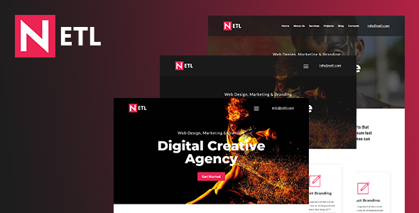 Fabulous Ntel - Digital Agency  HTML Template