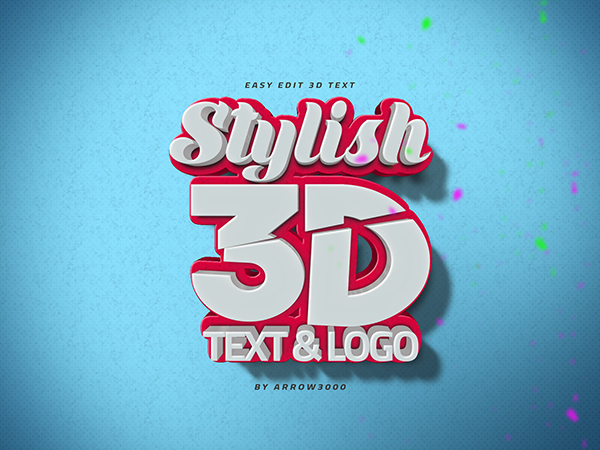 3d Text Logo Mockup By Arrow3000 Graphicriver