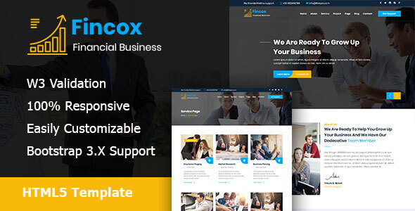 Excellent Fincox - Financial & Corporate Business HTML5 Template