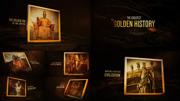The Golden History - VideoHive 23719049