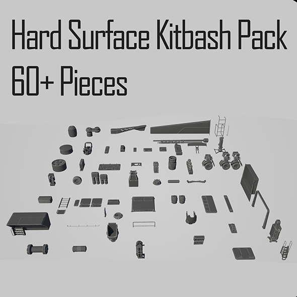 Hard Surface Kitbash - 3Docean 23720456