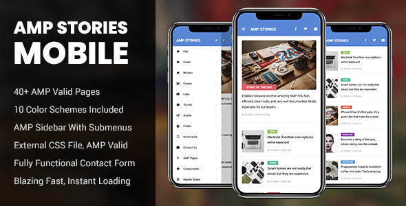 AMP Stories Mobile - ThemeForest 21151678