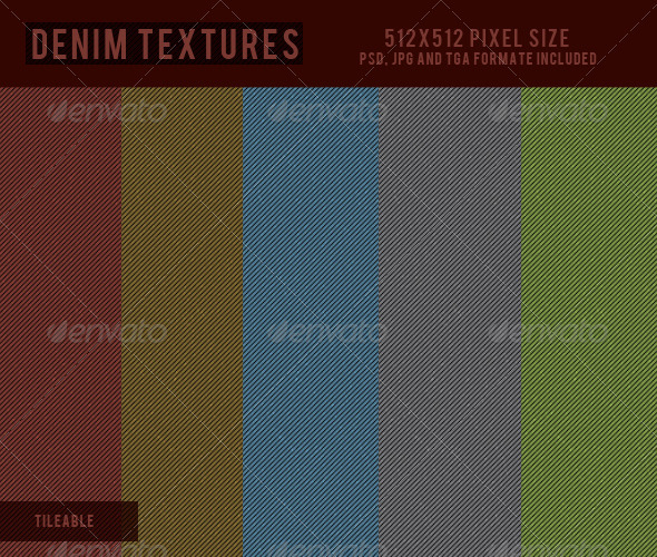 Denim Textures - 3Docean 2282582