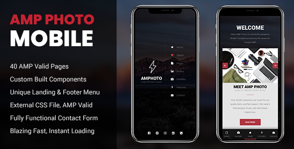 AMP Photo Mobile - ThemeForest 21365850