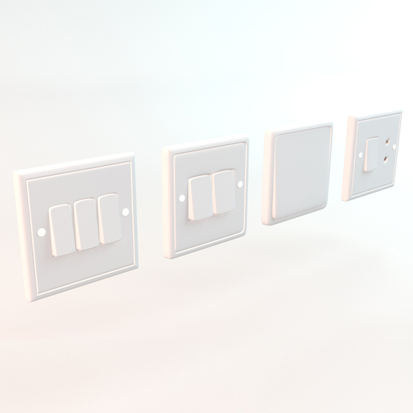 Wall Switches - 3Docean 23728742