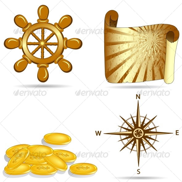 set of nautical icons