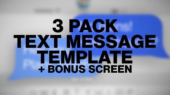 Text Message Pack - VideoHive 23673287