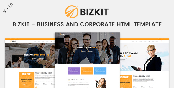 Incredible Bizkit - Business And Corporate HTML Template