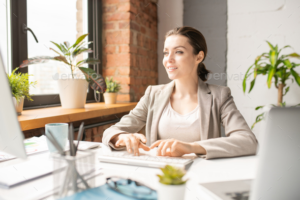 Typing in front of monitor Stock Photo by Pressmaster | PhotoDune