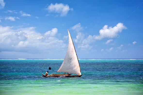Fishing boat in Zanzibar Stock Photo by dibrova | PhotoDune