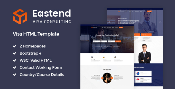 Eastend - Visa Consulting HTML Template