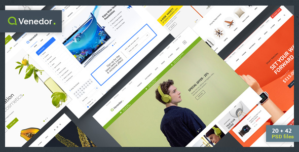 Venedor - Bootstrap - ThemeForest 5101438