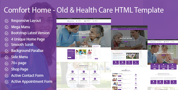 Comfort Home - Old & Health Care HTML Template