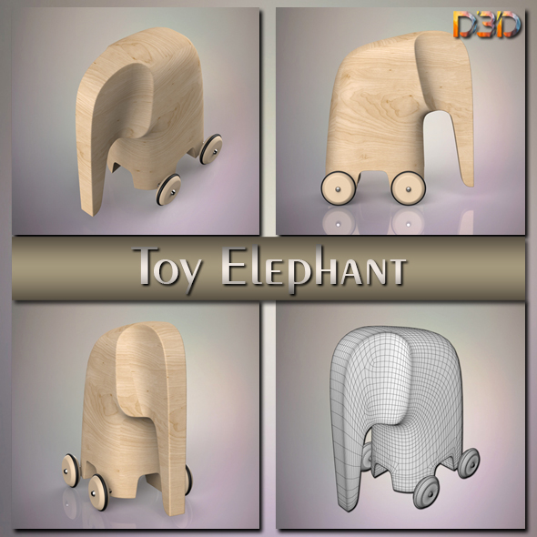 Toy Elephant - 3Docean 23741631