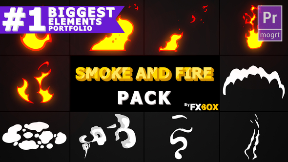 Smoke And Fire Elements | Premiere Pro MOGRT