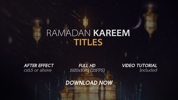 Ramadan Kareem Titles - VideoHive 23744563