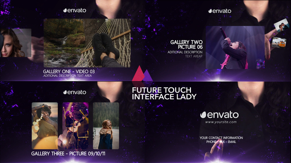 Future Touch Interface Lady