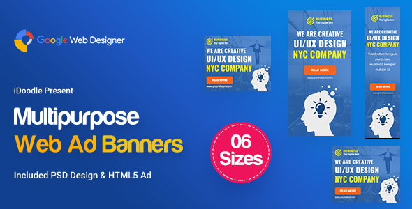 C09 - Multipurpose, Business Banners GWD & PSD