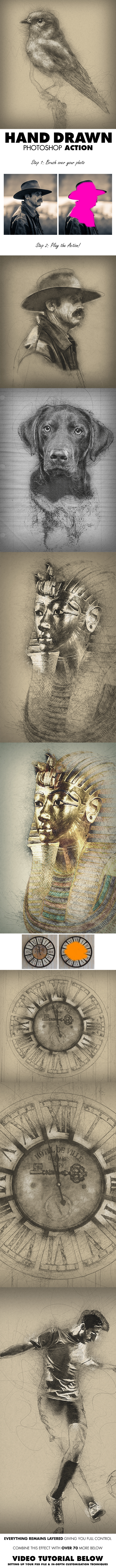 Hand Drawn Photoshop Action