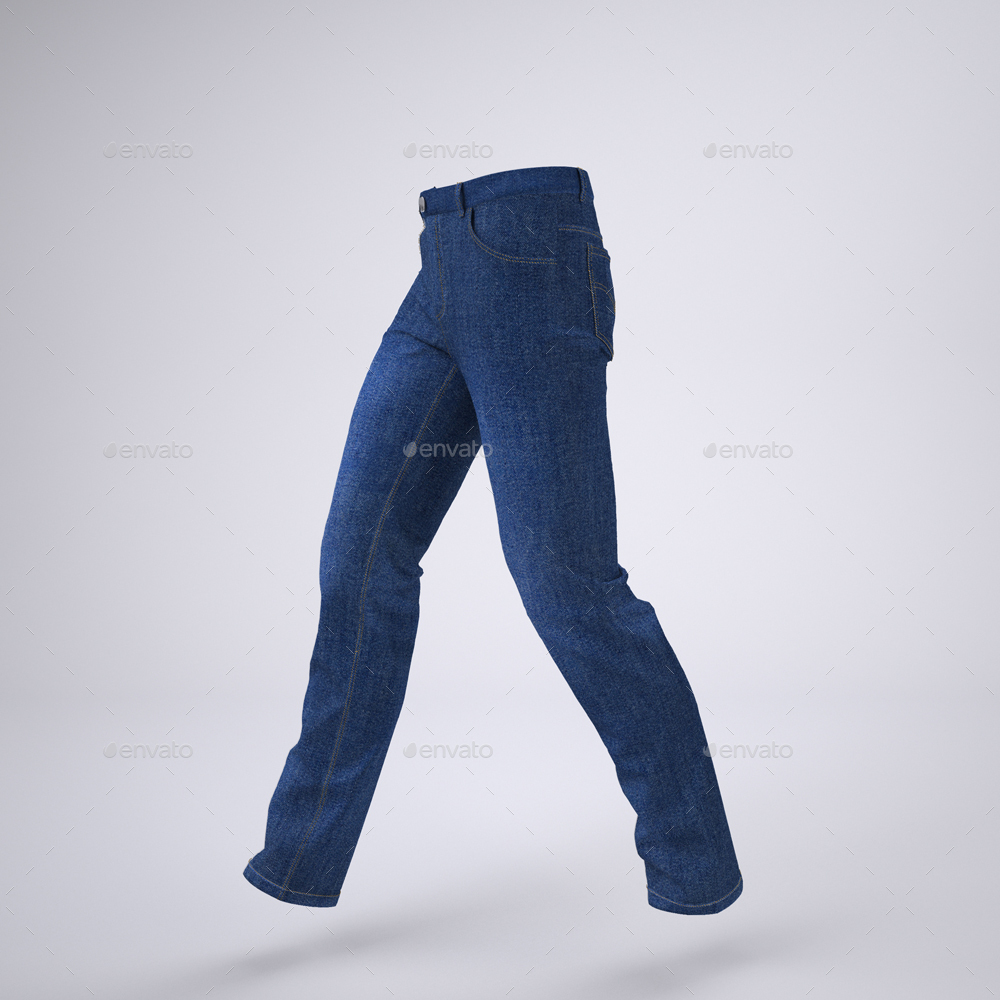 Download Man's Denim Jeans or Trousers Mock-Up by Sanchi477 | GraphicRiver