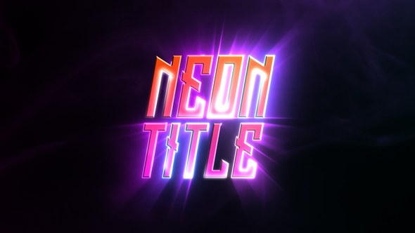 Neon Lines Logo - VideoHive 22464479