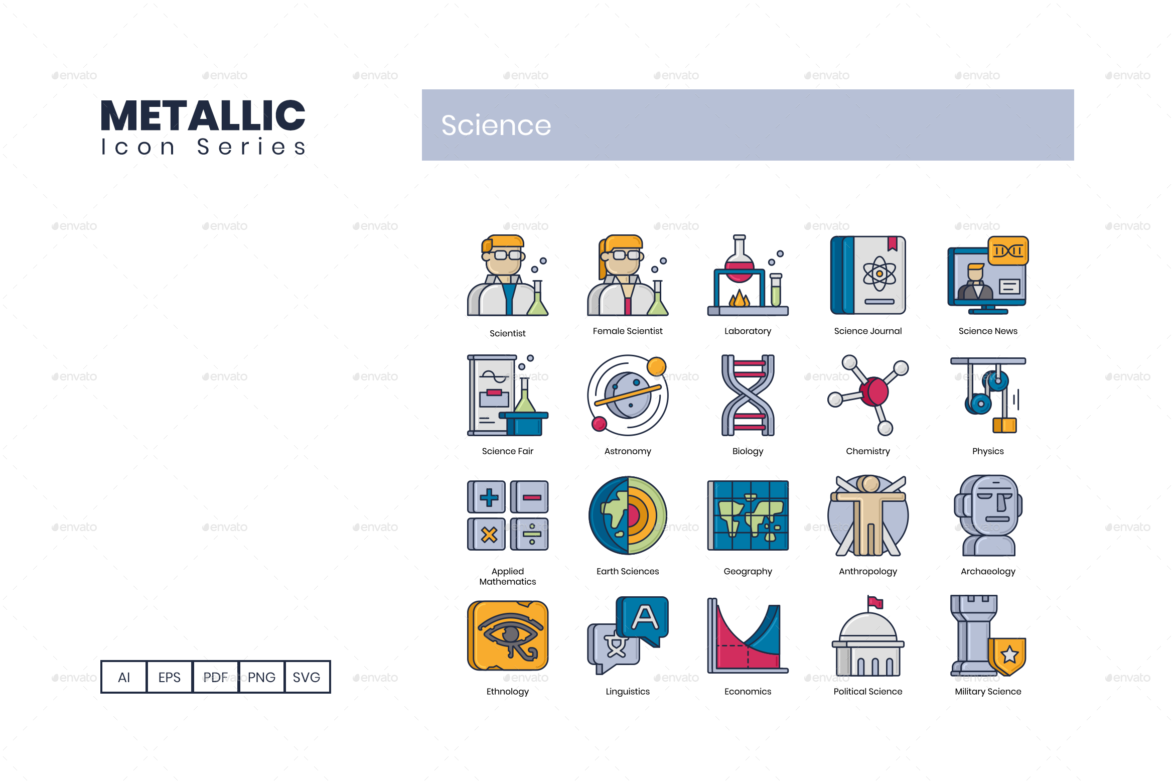 Science Icons by Krafted | GraphicRiver