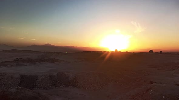 Beautiful Time Lapse of Sunrise Over the Desert