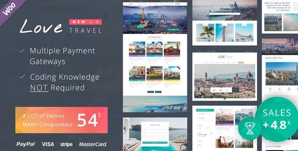 Love Travel - Creative Travel Agency WordPress