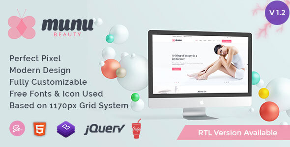 Incredible Munu - Beauty HTML5 Template + RTL