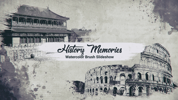 History Memories // Watercolor Brush Slideshow