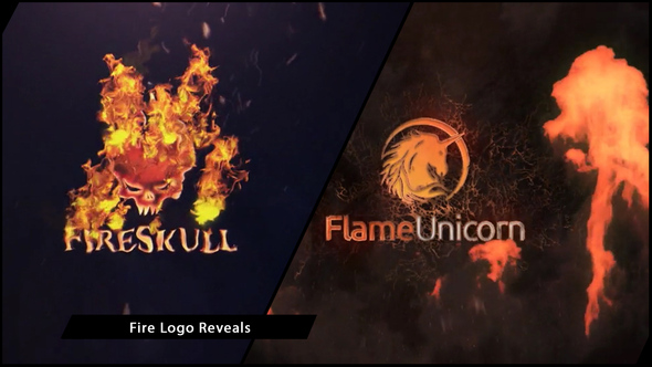 Fire Logo Reveals - VideoHive 9464984