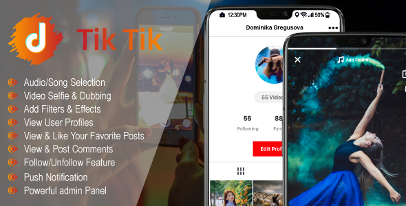 TicTic - Android media app for creating and sharing short videos v2.5