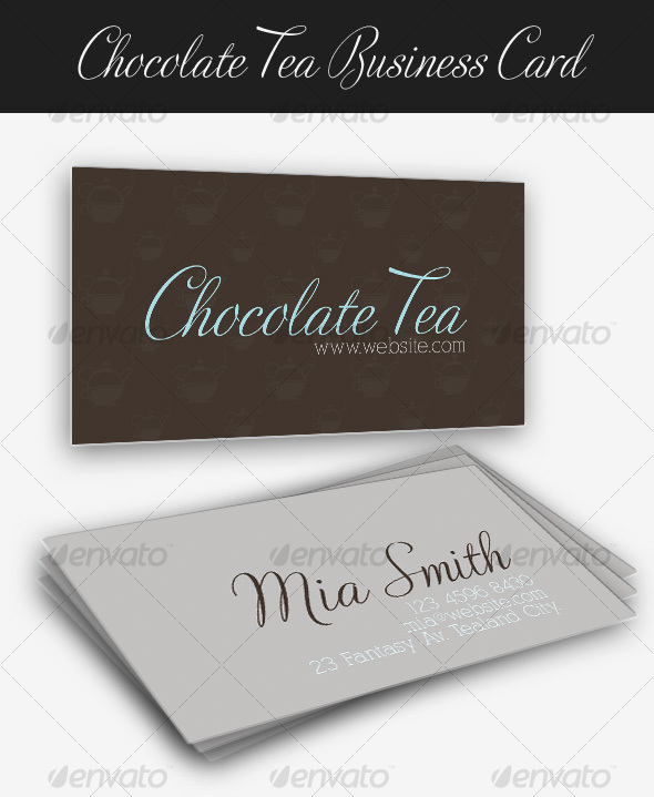Chocolate Tea Business Card