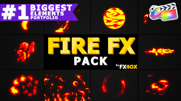 Cartoon Fire FX | FCPX by FlashFXbox | VideoHive