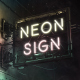 Neon Sign Street Lights - VideoHive Item for Sale