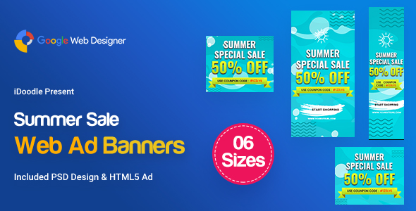 C15 - Summer Sales Banners GWD & PSD