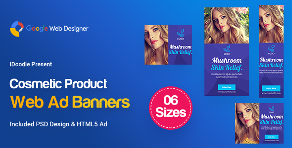 C17 - Cosmetic Banners HTML5 - GWD & PSD