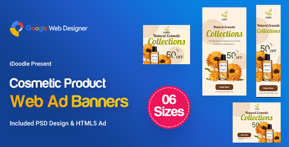 C18 - Cosmetic Banners HTML5 - GWD & PSD