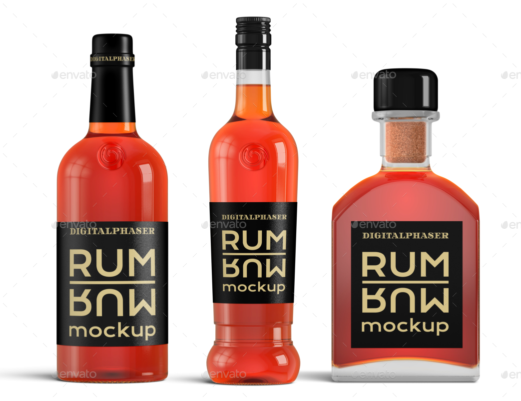 Download 20 Brandy Rum Bottle Mockups by Fusionhorn | GraphicRiver