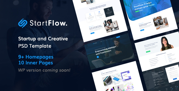 Start Flow - Startup and Creative Multipurpose PSD Template